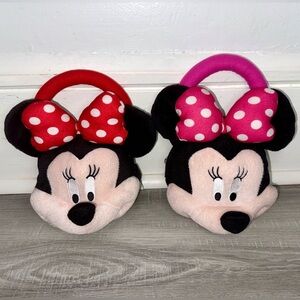 Minnie Mouse Plush Handbag Set - Red and Pink